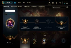 Conta ouro 4 com 26 skins e 69 champs ( MAIN ADC ) - League of Legends LOL