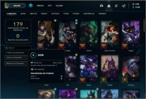 Conta ouro 4 com 26 skins e 69 champs ( MAIN ADC ) - League of Legends LOL