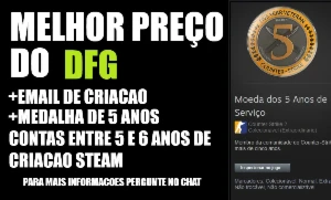 Conta CS2 com Medalha 5 Anos de serviço l Primeiro e-mail - Steam