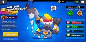 Conta Brawl Stars com algumas skins legais.