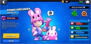 Conta Brawl Stars com algumas skins legais.