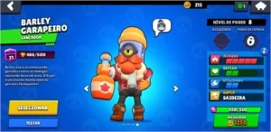 Conta Brawl Stars com algumas skins legais.