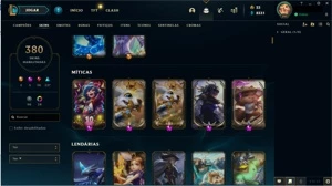 CONTA EXCELENTE DIAMOND III - 380 SKINS FULL CHAMP - League of Legends LOL