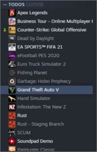 Conta steam FIFA 21, GTAV, RUST, SCUM.