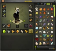 Iop 199 c/ 25% do xp, scroll força/sabedoria. C/ os itens - Dofus