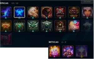 Pra sair rapido, continha Platina 2, 215 SKINS - League of Legends LOL