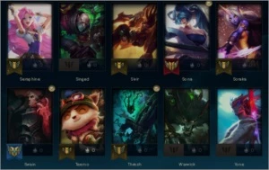 CONTA SMURF FERRO 3 COM 10 SKINS - League of Legends LOL