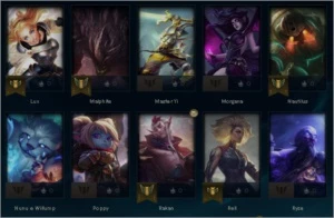 CONTA SMURF FERRO 3 COM 10 SKINS - League of Legends LOL