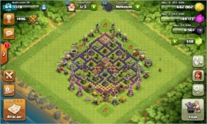 clash Royale arena 7 e Clash of clans cv8