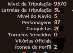 Conta End Game Gla Grand Line Adventures - Outros