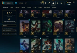 Platina 3 com 95 Champs e 38 Skins + 1000 RP - League of Legends LOL