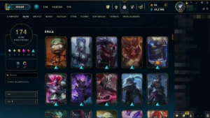 Conta veterana 2014 - Todos os campeões, 170 skins - League of Legends LOL