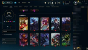 Conta veterana 2014 - Todos os campeões, 170 skins - League of Legends LOL