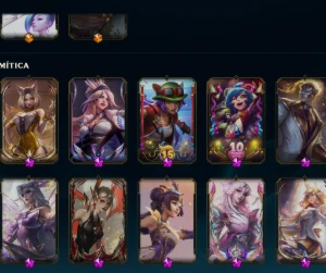 League of Legends 678 skins, 3 skins limitadas 1 Transcedida LOL