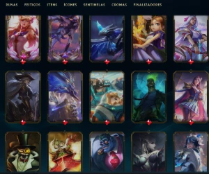 League of Legends 678 skins, 3 skins limitadas 1 Transcedida LOL