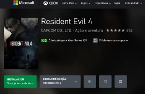 conta unica xbox com acesso a RESIDENT EVIL 4 REMAKE