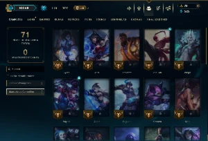 Unranked com 35 Champs e 6 Skins - League of Legends LOL