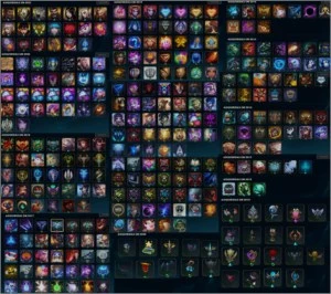 VENDO CONTA LOL COM 298 SKINS E RECOMPENSAS DESDE A SEASON 3 - League of Legends
