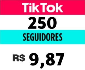 250 Seguidores TikToK - Redes Sociais