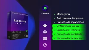 Kaspersky Antivírus Premium 5 Dispositivos 1 Ano - Softwares e Licenças