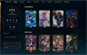 Conta Damante 4 com + fe 400 Skins - League of Legends LOL
