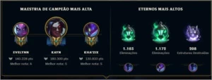 Conta Damante 4 com + fe 400 Skins - League of Legends LOL
