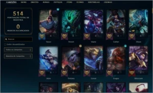 Conta Prata 3 , 314 skins . - League of Legends LOL