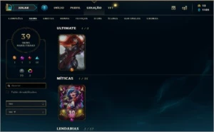 Conta league of Legends gold 3 level 268 LOL