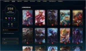 [LOL-BR] Conta level 720 + 225 skins + 40 Chromas e etc - League of Legends: Wild Rift LOL WR