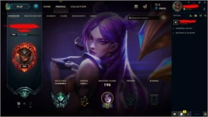 CONTA PLATINA 2 - League of Legends LOL