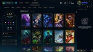 CONTA LEAGUE OF LEGENDS - UNRANKED - 420 SKINS LOL