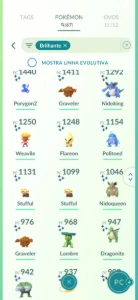 Conta Pokémon GO nivel 54 (muitos shiny)