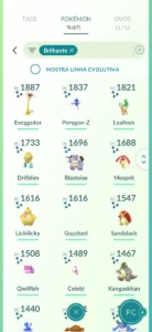 Conta Pokémon GO nivel 54 (muitos shiny)