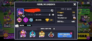 Conta 3 em 1: brawl, clash of clans e squad busters - Brawl Stars