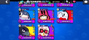 Conta 3 em 1: brawl, clash of clans e squad busters - Brawl Stars