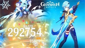 Eula AR 11 + Song of Broken Pines (Assinatura) - Genshin Impact
