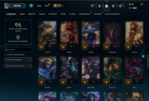 Platina 2 com 70 Champs e 10 Skins - League of Legends LOL