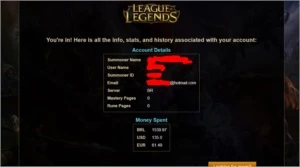 Conta League Of Legends Diamante 5 - conta desde a season 2 LOL