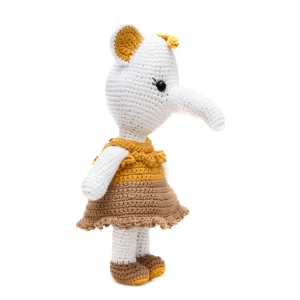 Elefante de Vestido em Amigurumi - Artesanato e Personalizados