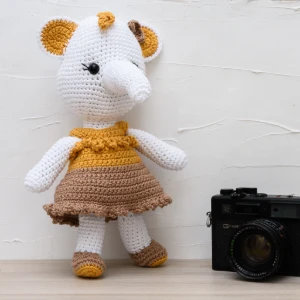 Elefante de Vestido em Amigurumi - Artesanato e Personalizados
