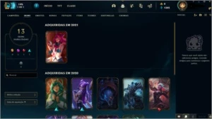 Conta de lol platina IV nível 45 - League of Legends