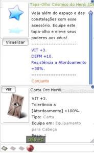 Tapa-Olho Cósmico do Herói - Ragnarok Online
