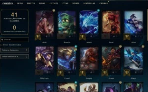 Conta diamante 3, skin vitoriosa, mmr d1+ - League of Legends LOL