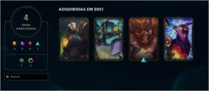 Conta diamante 3, skin vitoriosa, mmr d1+ - League of Legends LOL