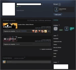 Conta Steam 15 anos CSGO Prime