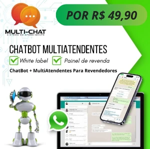 Script ChatBot Multi Atendentes com Sistema Saas Vitalício - Softwares e Licenças