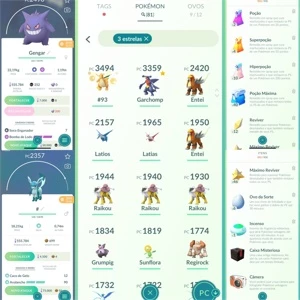 Conta Pokemon Go Nível 33 - Pokémon