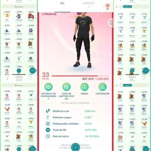 Conta Pokemon Go Nível 33 - Pokémon