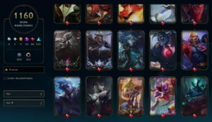 Conta Com 1160 Skins Ex Gm - League of Legends LOL