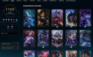 Conta Com 1160 Skins Ex Gm - League of Legends LOL